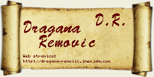 Dragana Remović vizit kartica